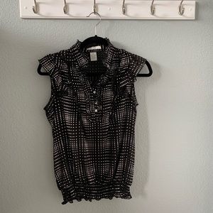 Prototype Sheer Black Blouse - Small